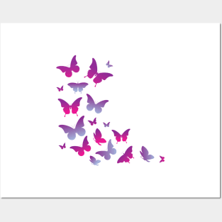 Butterfly - Pink Butterflies Posters and Art